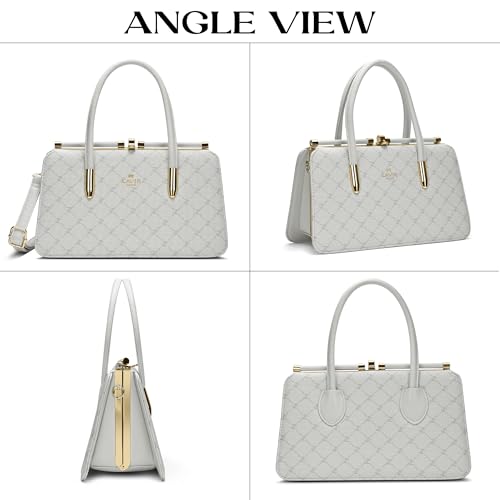 Image of LAVIE PARIS Women's Chic Dual Frame Satchel Bag | Satchel Handbag for Work | Ladies Purse | Stylish Shoulder Bag | Gift for Women