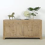 Artissance Lilys Living Reclaimed Storage w4 Drawers and 4 Doors 72 Inch Long Natural Wood Finish BuffetAM90130140