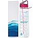 vBU Water Bottle for Breastfeeding Moms 30 oz Goal Marked Time Water Tracker Measure Water Intake Daily