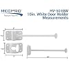 RecPro RV T-Style Door Holder Catch | Latch Holder | Cargo Hatch | Black or White Color Options | 4, 6 or 10 Option | 2 Pack (10 Inches, White)