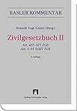  Basler Kommentar Zivilgesetzbuch I + Zivilgesetzbuch II / Kombipaket: Basler Kommentar Zivilgesetzbuch I + Zivilgesetzbuch II / Zivilgesetzbuch II: Kombipaket / Art. 457-977 ZGB, Art. 1-61 SchlT ZGB