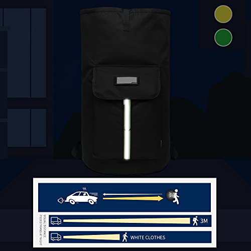 Image of laundry bag backpack,extra-large heavy duty laundry bags,laundry backpack for college students,drawstring closure (Black Laundry Backpack Bag)
