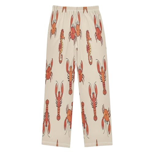 Pajama Pants Long Track Pants Sea Creatures Pattern Sweatpants Athletic for 6-14 Years - Main Image