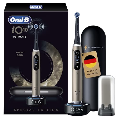 Oral-B iO Series 10 Elektrische Zahnbürste — Electric Toothbrush, Inkl. 1 Aufsteckbürste, iOSense & Smart Adapt Technolo...