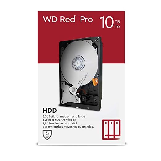 WD Red Pro NAS Disco duro interno de 3.5 pulgadas 10 TB Clase de 7200 r. p. m., SATA de 6 Gb/s, CMR y Caché de 256 MB