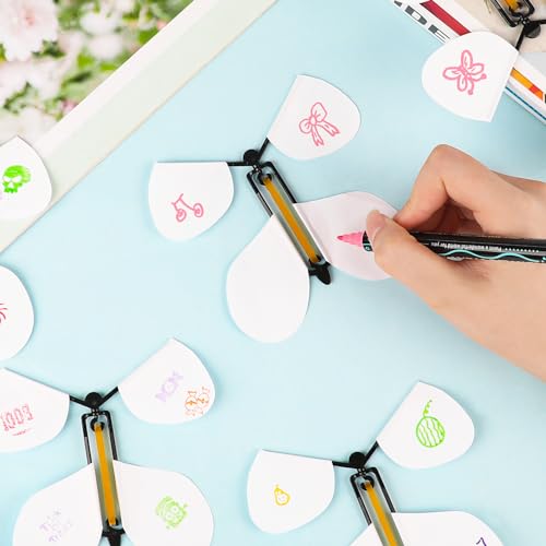 Image of LOMIMOS 20Pcs Flying Butterfly, White Magic Wind Up Butterfly Toy DIY Butterfly Wings for Children Surprise Wedding Birthday Party Gifts Book Greeting Card