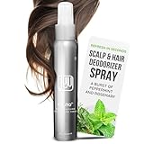 Neutro Soothing Scalp and Hair Deodorizing Tonic Spray 4 Fl Oz, Scalp Odor After Workout Hair Refresher for Women & Men, Odor Neutralizer Spray, Essential Oil Based Fragrance - Peppermint & Rosemary