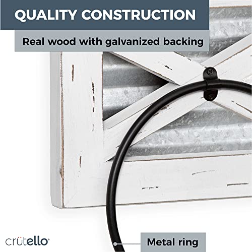 Crutello CT-TR8X6-G-WHT Rustic Hand Towel Ring For Bathroom thumb #4