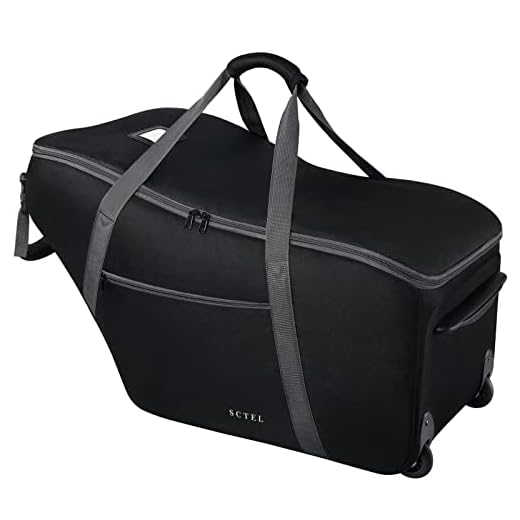SCTEL Car Seat Travel Bag for Airplane Fits Chicco KeyFit 30, UPPAbaby MESA, Nuna Pipa, Padded Car Seat Bag with Wheels, Infant Gate Check Bag with side pocket, Protective Feet, Adjustable Handle
