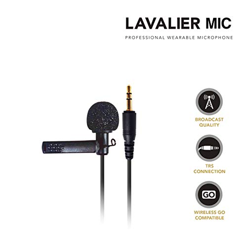 Microphone cravate pour reflex et PC portable avec adaptateurs DJI Rode