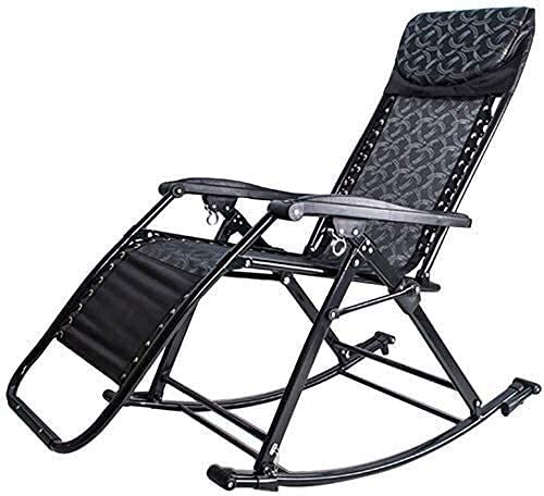Chaise pliante inclinable et fauteuil de jardin zéro gravité portable