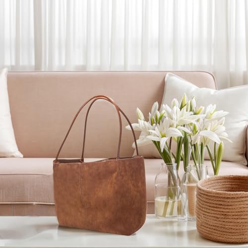 Bolso Tote de ante premium para mujer miniatura 6
