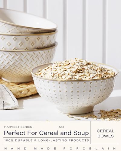 Getstar HAR32 Ceramic Soup Bowls, Cereal Bowl Set Of 4 thumb #1