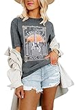 Women Nashville Music Shirt Distressed Guitar Wings Graphic Tee Rocker T Shirt Vintage Country Music