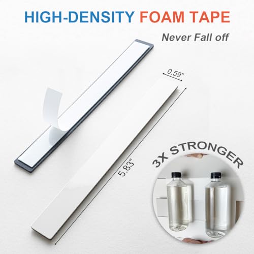 DICOFUN 24-Pack Polished White Peel and Stick Tile Trim, 6" Self Adhesive Molding Edge Trim for Peel and Stick Backsplash - Image 5