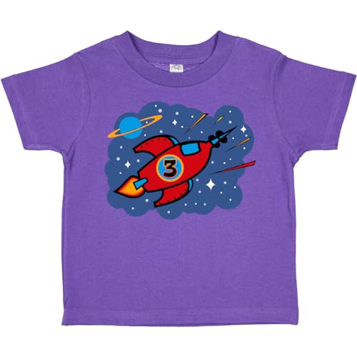 inktastic Rocket Ship 3rd Birthday Toddler T-Shirt