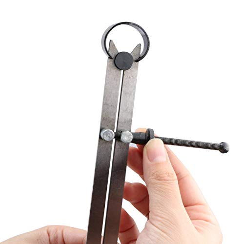 Kissbuty Spring Inside Outside Divider Caliper Set Measures 8 Inch Machinist Tools 3-Pack, 230Mm Leg Length #TOP2