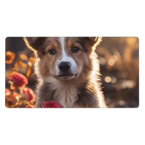 Tapis de souris en caoutchouc HYTTER pour un bureau fleuri et ordonné au quotidien