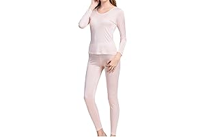 Women's Pure Silk Long Underwear: Thermal Silk Long Johns for Women