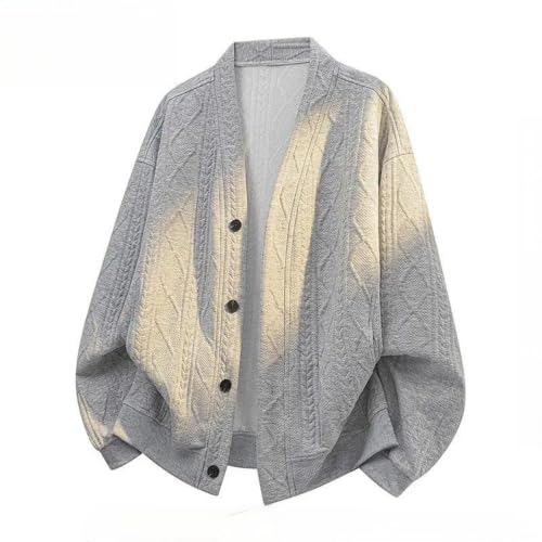 PXQIRMR Knit Sweater Cardigan Men V Neck Button Down Plus Size Cardigan - image 7