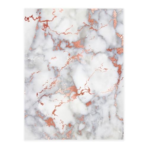 AUGUSTRUSH Roségold-Marmor Kristallaufkleber Klebefolie