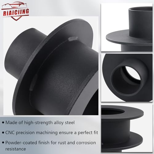 RiAiCiING 3" Front Leveling Kit Compatible with 2005-2023 Ford F250 F350 Super Duty 4WD, 3 inch High-Strength Steel Coil Spring Lift Spacers with Shock Mount Extenders & Sound Isolator by RiAiCiING - Image 4