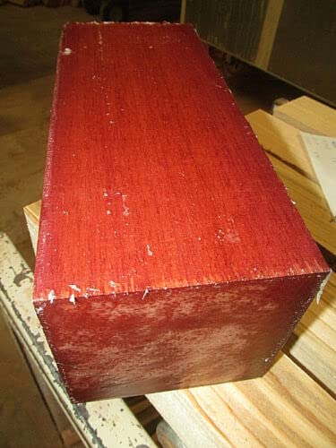 Lumber Wood for Woodworking - Construction - Landscaping Exotic Large Purpleheart Turning Blank Turning Lathe 4" x 4" x 11"