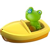 Schiff Ahoi! Mit seinem kleinen Boot bringt dieser lustige Frosch noch mehr Spaß in die Badewanne und das Planschbecken