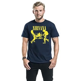 Nirvana Stage Homme T-Shirt Manches Courtes Bleu foncé Regular/Coupe Standard – Image 3