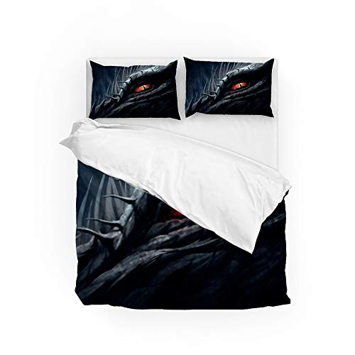 Housse de couette dragon en polyester microfibre : finis les draps rêches - 2