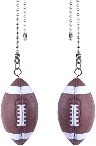 2Pcs American Football Ceiling Fan Pull Chains,Spo…