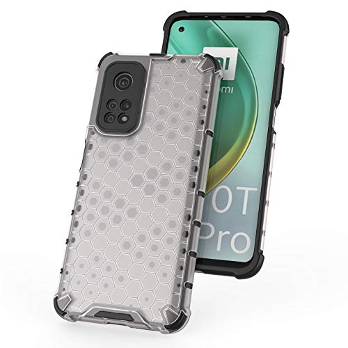 Image of Glasgow | for Mi 10T Pro Honeycomb Pattern Back Case Cover for Mi 10T Pro - Transparent
