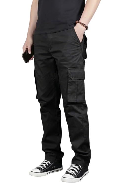 Image of Samfor Cargo Pant for Men - Cotton Cargo for man, Multi-Pocket Design for Outdoor, Work Wear & Casual Trouser