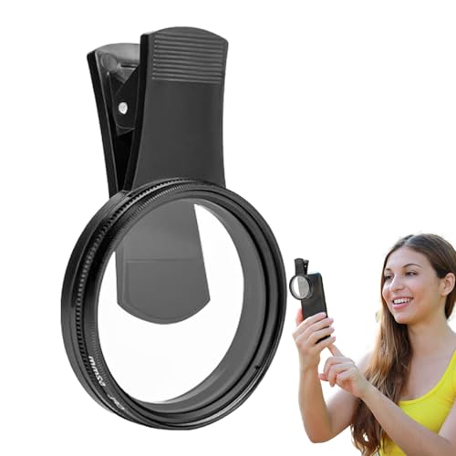 Filtro polarizador, lente polarizada para teléfono inteligente, polarizador portátil, fotografía más clara con control de retroiluminación para momentos de luz de estrellas de teléfono celular