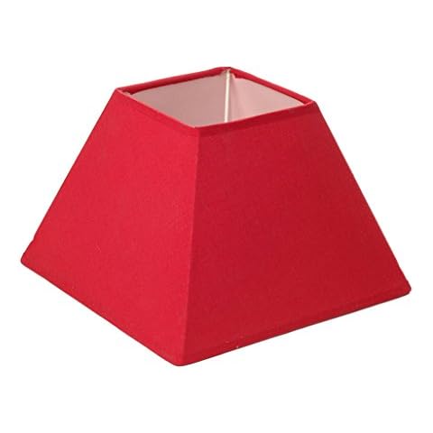 Lumissima Pantalla Rojo de Algodón Cuadrada Cover