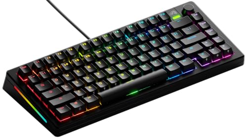 GLORIOUS Gaming GMMK 3 : Clavier Gaming mécanique TKL 75%, Joints modulaires, doubleshot PBT, Plaque de Commutation alu, switches 3-5 Broches (Hot Swap), É.-U.A. QWERTY - Noir - USB-C Wired