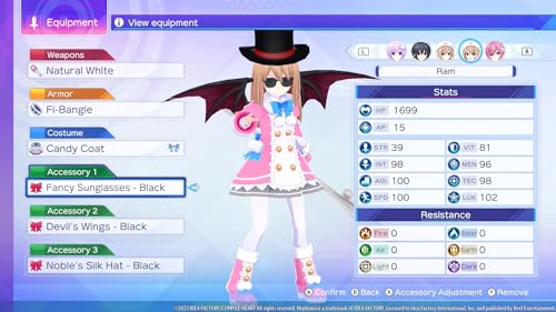 Neptunia: Sisters VS Sisters Nintendo Switch videojuego JRPG de acción anime 7