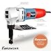 FANZWORK Knabber Blechknabber Knabber Nibbler Blechschere Blechnibbler 600W (mit Koffer und 2 x Stempeln)