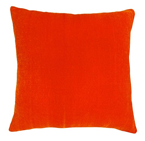 Yuga Casa decoración Almohada de Terciopelo Decorativo Naranja sólido colchón - Seleccione tamaño
