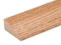 6 FT - Prefinished Oak Reducer Molding with Natural Color Stain (3/8", 1/2", and 5/8" Thicknesses Available) (6 FT Long: 1 1/2" Wide x 5/8" Thick)