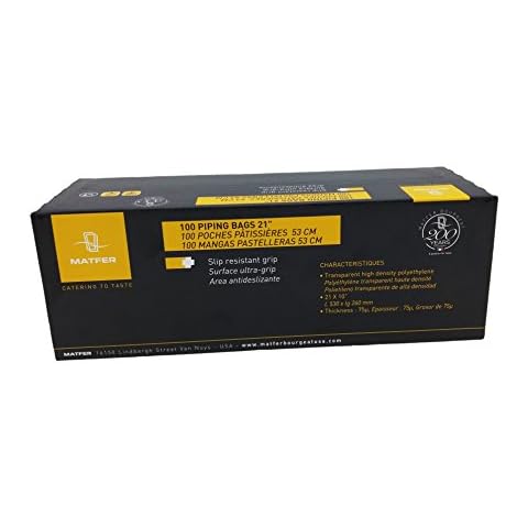 Matfer Bourgeat Standard Disposable Pastry Bag, 21-Inch Cover