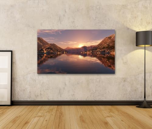 Impression sur toile coucher de soleil magique pour salon