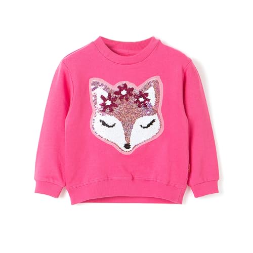 Ozkiz Girls Reversible Sequin Kids Sparkly Shirt Toddler Pink