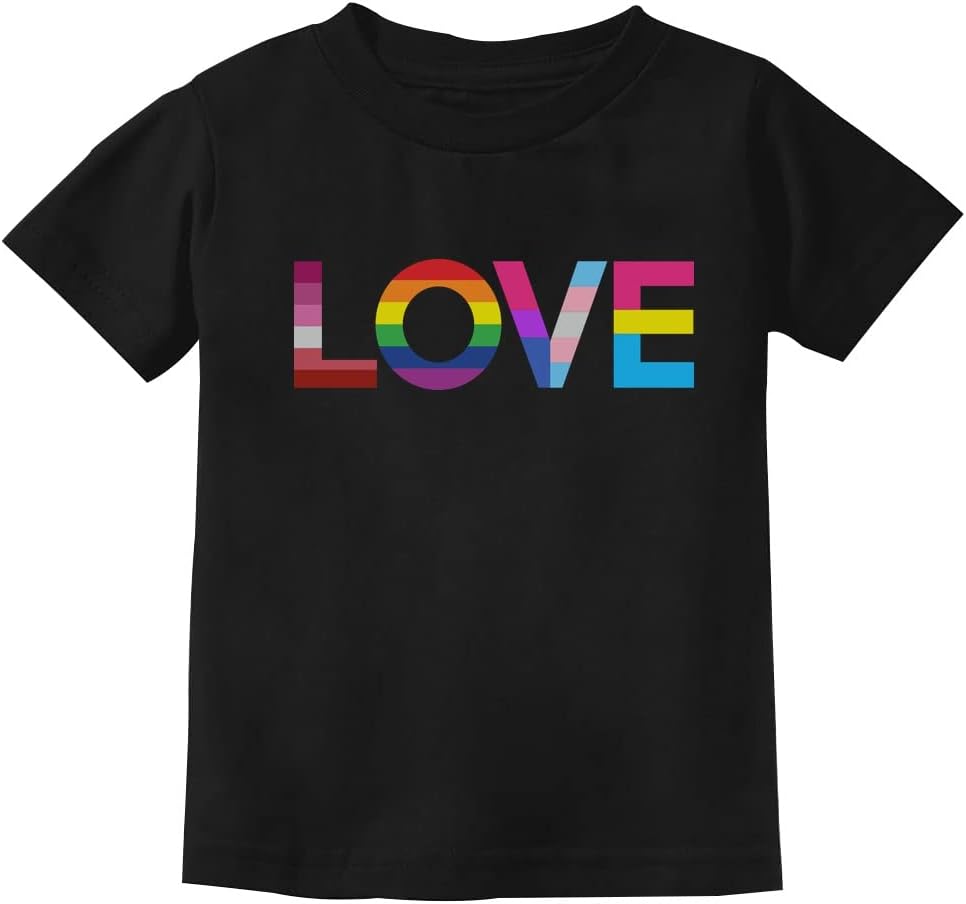 Tstars Tractor Loads of Love Rainbow Shirt Equality LGBTQ Gay Pride Shirts LGBT Month Toddler Kids T-Shirt