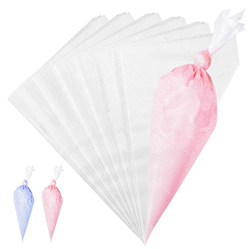 FantasyDay Groß Spritzbeutel Einweg, 100 Stück 49 x 28.5 cm Robust stabil Einwegspritzbeutel Disposable Piping Bags Spritztüten zum Dekorieren Von Gebäck, Torten Geeignet, Keksen, Hausbacken