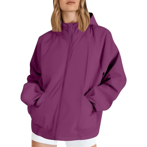 Cortavientos mujer transpirable para trail running y paseos casuales en días de lluvia
