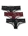 Produktbild Amazon-Marke: Iris & Lilly Damen Hipster aus Spitze, 3er-Pack, Mehrfarbig (Black/Tawny Port), L, Label: L