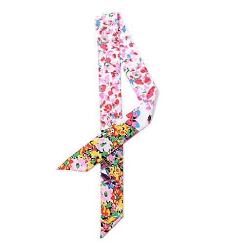 coolgoes 2pcs Colorful Pequeño Flor Accesorio para el pelo hairband cinta de bolso colorido pañuelo de seda I