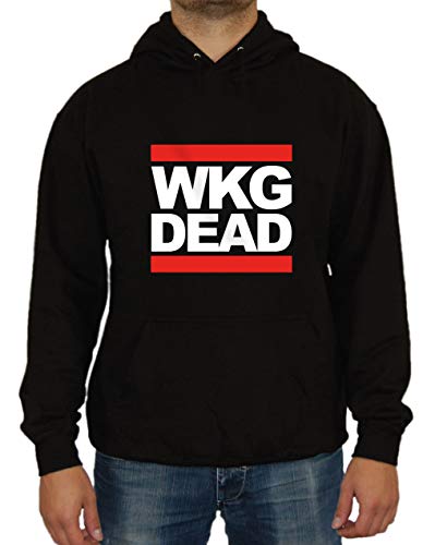 Artshirt Factory WKG Dead - Sudadera con Capucha Negro XXL