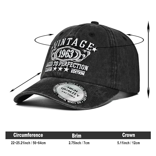 Image of 1926-1996 Birthday Gifts for Men Women,Personalized 30th-100th Birthday Ideas Gift,Parents Vintage Hat